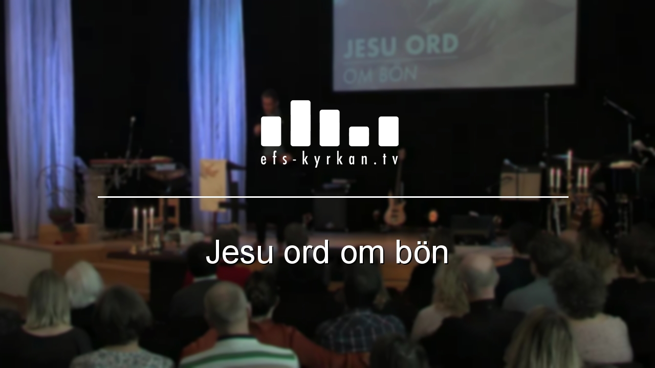 Jesu ord om bön
